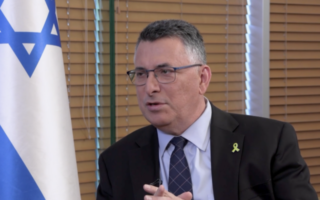 Foreign Minister Gideon Sa'ar speaks to Germany's Bild newspaper in Jerusalem, in an interview published June 20, 2025. (Screen capture: Bild)
